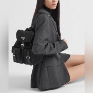 Prada Elegant Black Backpack